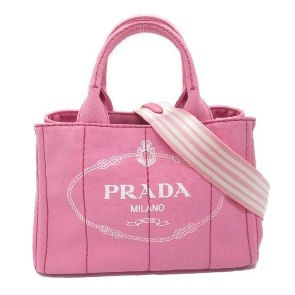 Prada Handbags - Prada Canapa Logo Handbag  Canvas Tote Bag 1BG439 in Excellent condition